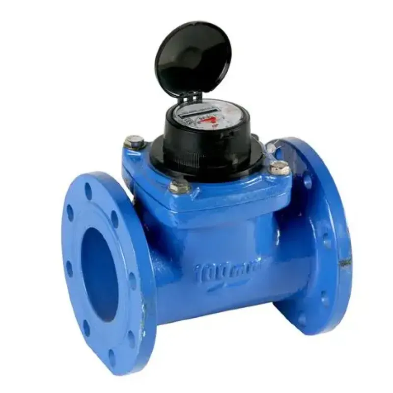 Contador Volumétrico Woltman LXSC 3" con Flange DIN, Cuenta Pulsos y 8 Perforaciones